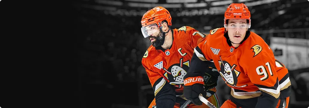 Stream live Anaheim Ducks games for FREE all season long! background