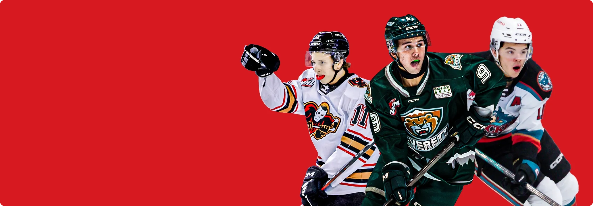 WHL hockey returns for the 2025-26 season. Streaming on Victory+ for free globally background